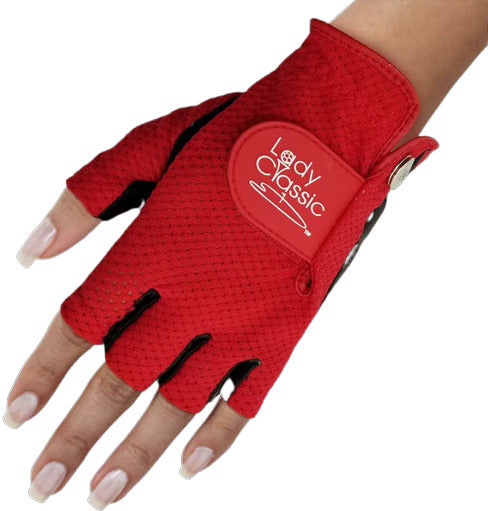 New Lady Classic Mesh Half Gloves