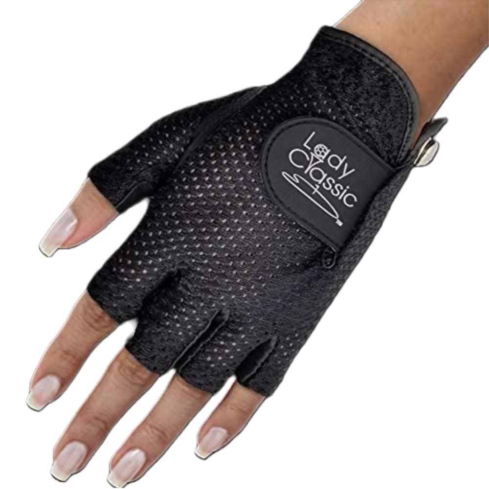 New Lady Classic Mesh Half Gloves