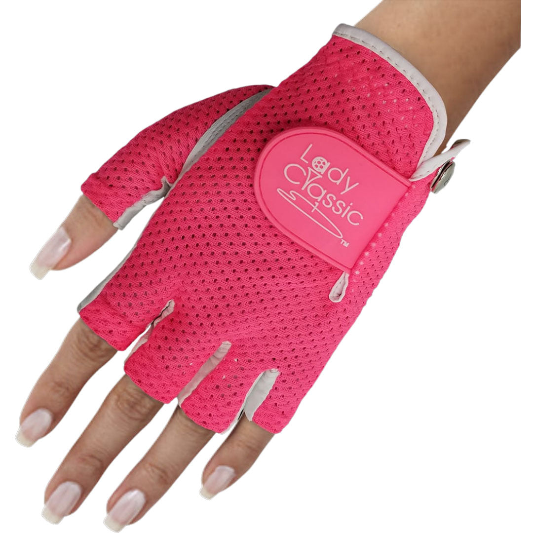 New Lady Classic Mesh Half Gloves