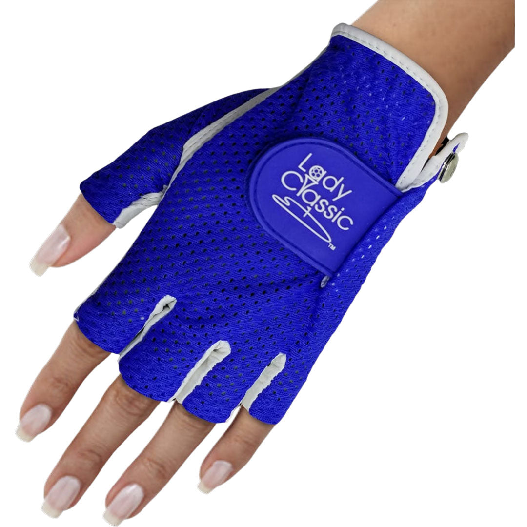 New Lady Classic Mesh Half Gloves
