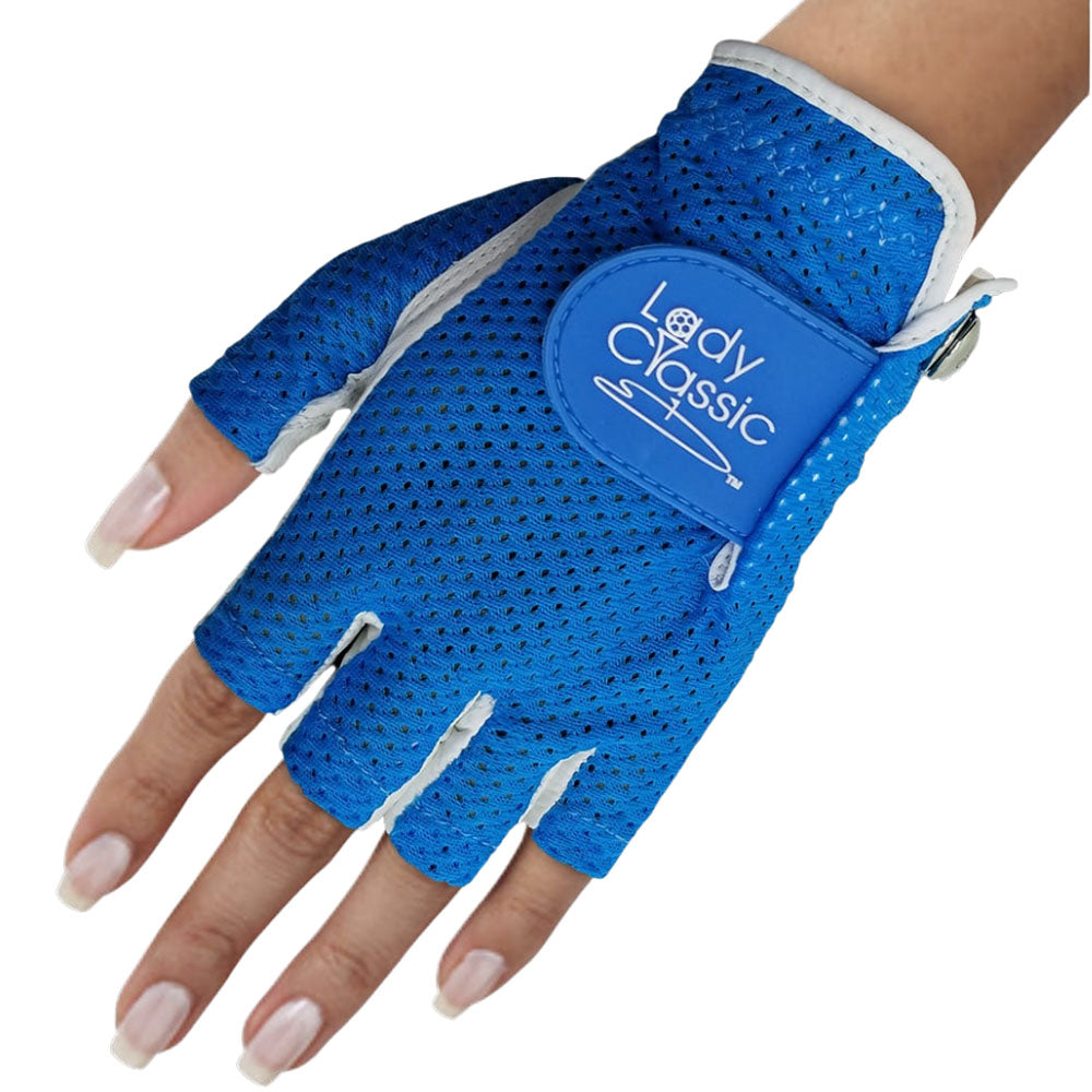 New Lady Classic Mesh Half Gloves