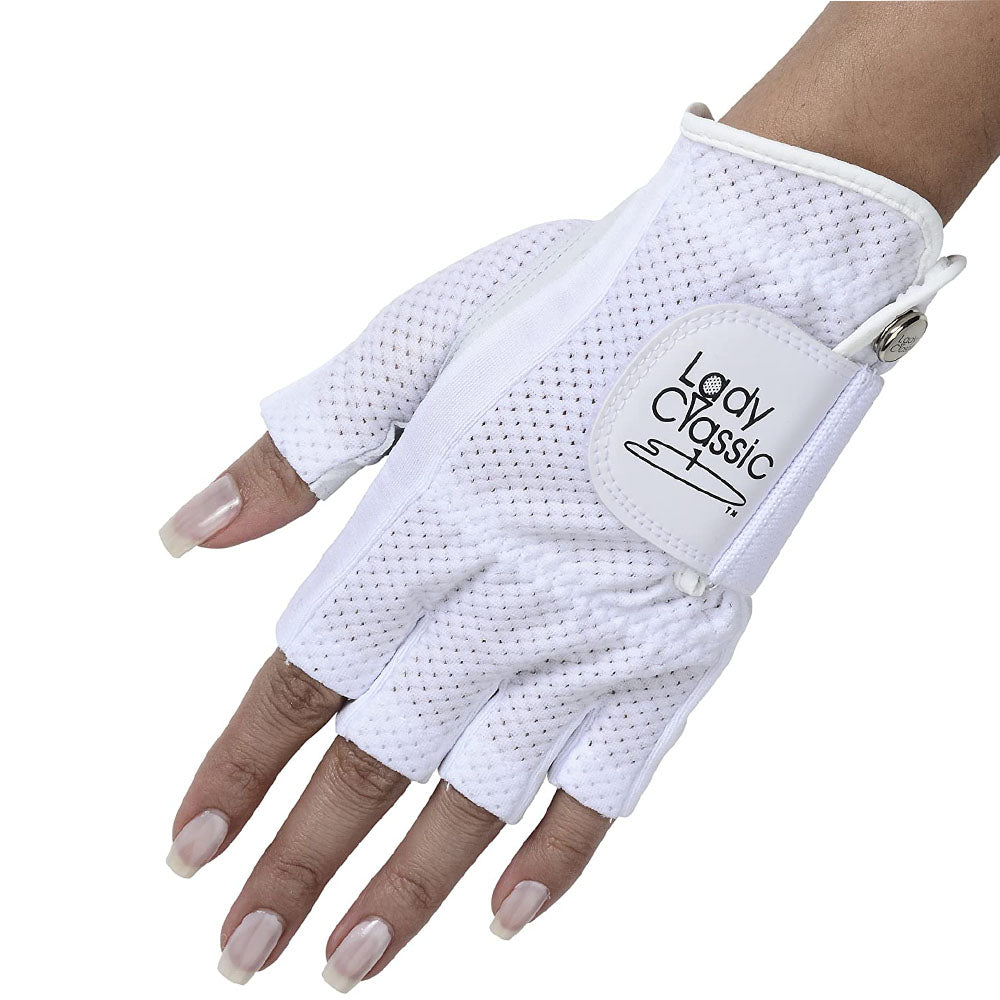 New Lady Classic Mesh Half Gloves