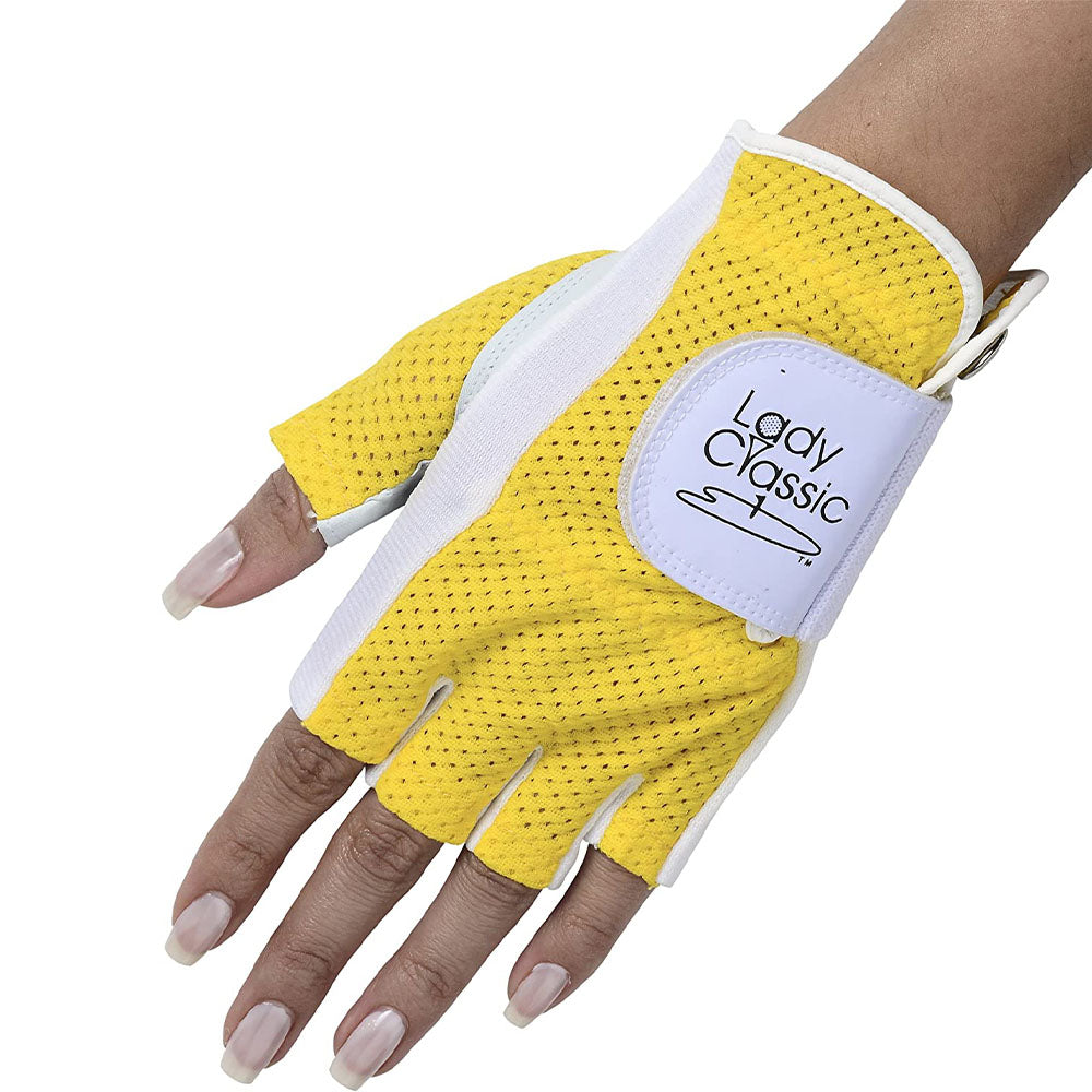 New Lady Classic Mesh Half Gloves