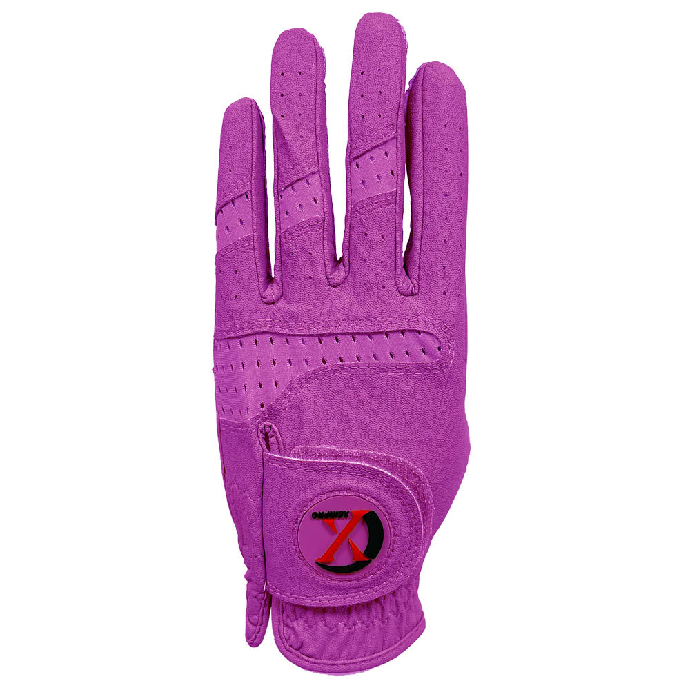 XEIR PRO Women's Premium All Weather Golf Gloves Full Color Worn on Left (4 of Pack)