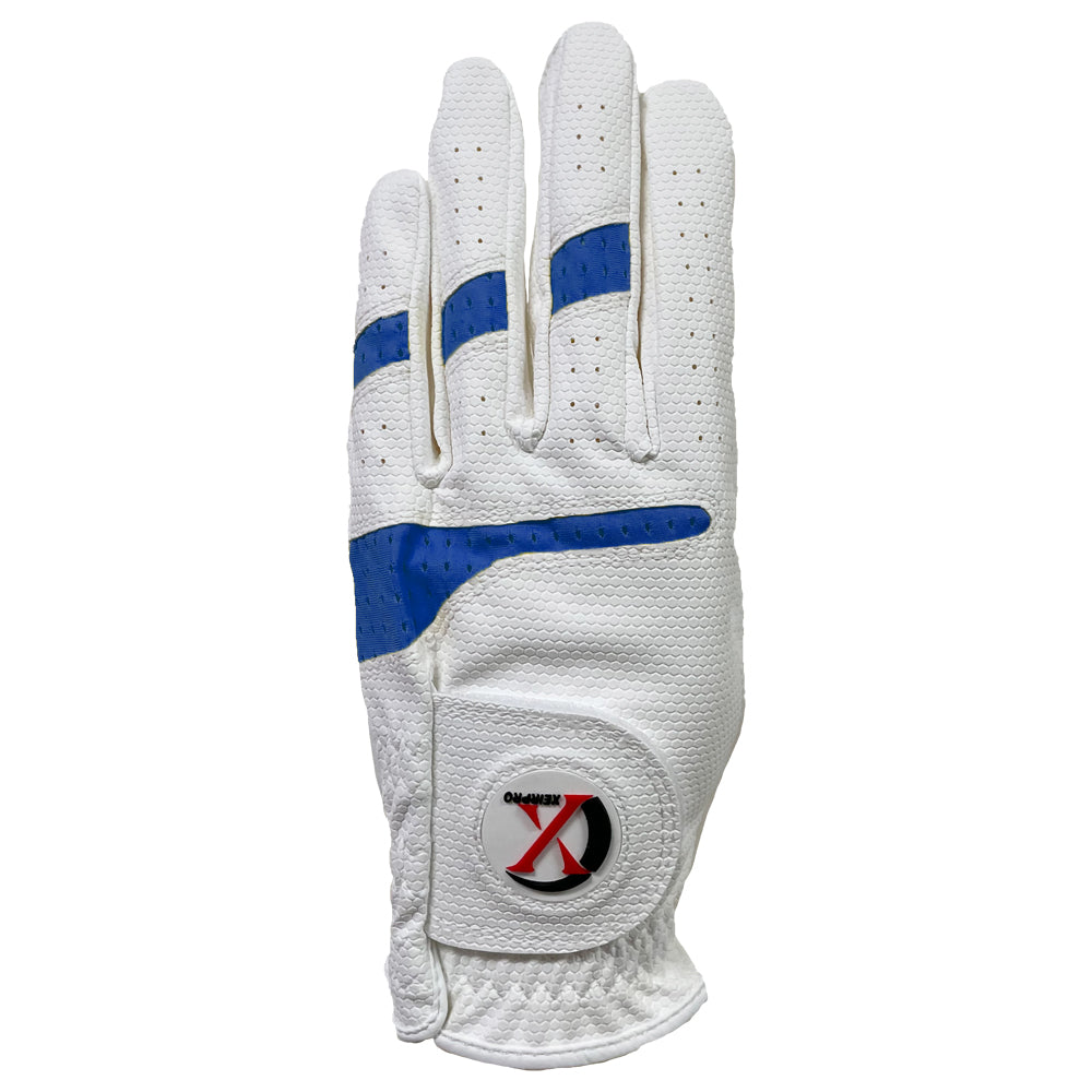 XEIR PRO Women's Premium All Weather Golf Gloves White Color Worn on RIght (4 of Pack)