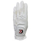 XEIR PRO Women's Premium All Weather Golf Gloves White Color Worn on RIght (4 of Pack)