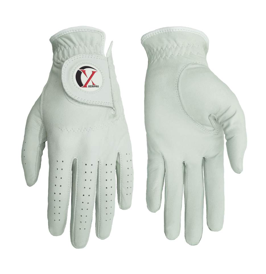 XEIRPRO Men's Premium Leather Golf Gloves (4 of Pack)